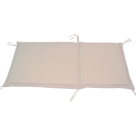 Cuscini Summer poltrone sedie schienale medio cm 94(38+56)x41x5 ecru' da giardino esterno