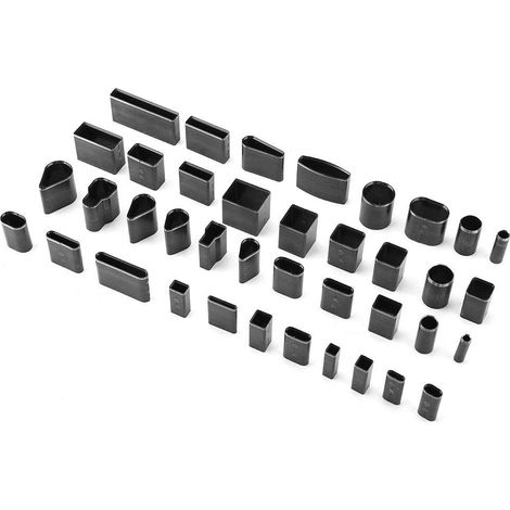 Lntyq 39-teiliges Set, handgefertigtes Leder-Schneidewerkzeug-Set, geformter Hohllochstanzer, Metallstanzer, Ausstechformen für Lederhandwerksarbeiten, mit Box (1/5)
