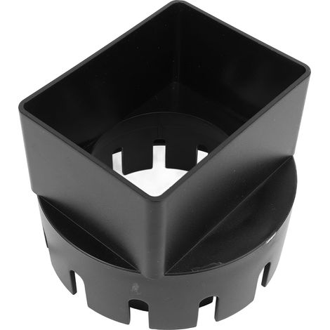 Raccord pour gouttière carrée 3x4 pouces en PVC pour tuyau d'évacuation extérieur noir (1/5)