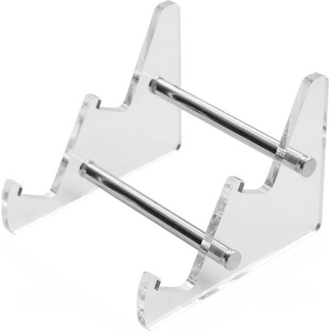 Support Clavier Acrylique - Structure Double Couche Transparente - Pour Exposition Et Rangement Bureau - Kit De 1 Pièce (1/5)