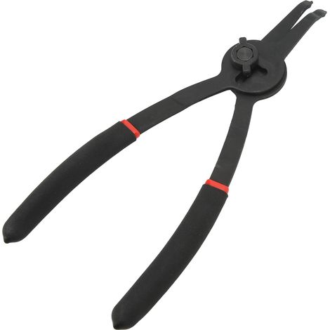 Pince à circlips externe de 9 pouces, poignée confortable, conception universelle, convient aux industries de la réparation automobile et des machines, angle de 45°. (1/5)
