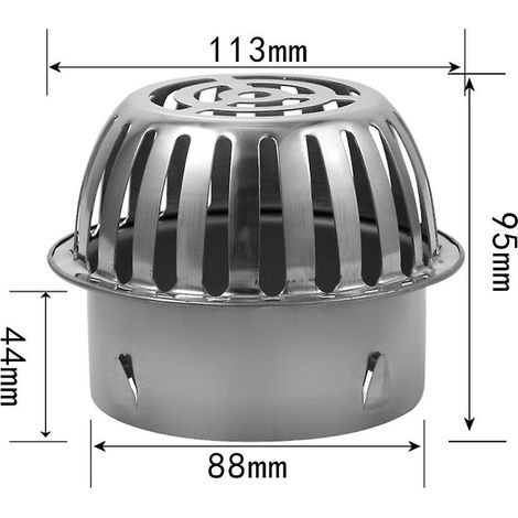 JANMIR-Filtre, aménagement paysager, drain de sol, protection de gouttière, grille de protection pour gouttière de toit (1/5)