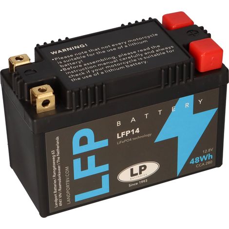 Batterie LiFePO4 12,8V 48Wh für Motorrad Startbatterie ML LFP14