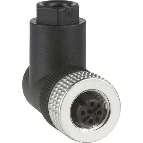 M12 Leitungsdose M12 4P Abgewinkelt SCHNEIDER-ELECTRIC XZCC12FCM40B (1/2)