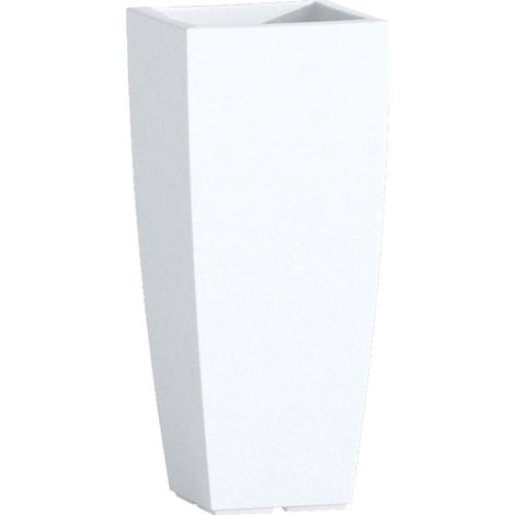 Vaso stilo quadro ghiaccio cm.33x33x70h da arredo interno esterno giardino - Salone (1/4)