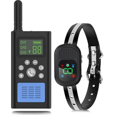 Anti Bark Collar for Large Medium Small Dogs, Dog Shock Collar with 1500M Remote Control (Empty Package), Anti Bark Collar with Beep and Vibration Function (1/5)