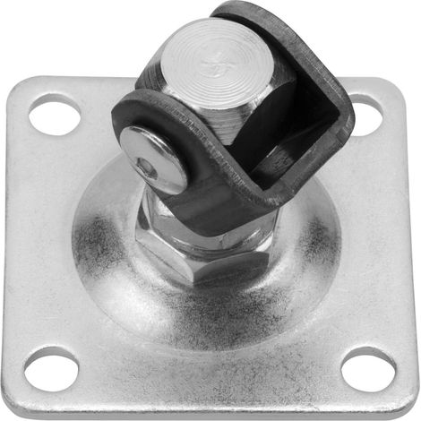 Torangel kurz mit Anschraubplatte M18 (90 x 90 mm) Stahl verzinkt (1/2)