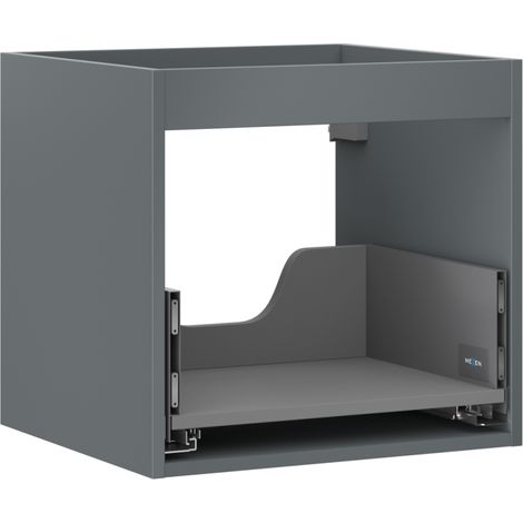 Mexen Box-A meuble sous-lavabo 50 cm, 1 tiroir, graphite mat - 91AX0-0500-470-1-66 (1/4)