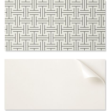 Panel de vinilo autoadhesivo con estampado geom茅trico a cuadros de 100x50 cm