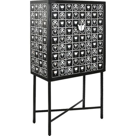 Mueble Bar Hueso Hierro 80X40X153 Taracea Bicolor (1/5)