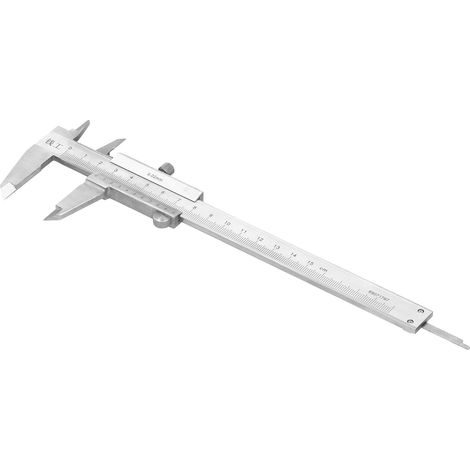 Pied à coulisse à vernier en acier inoxydable, 4 usages, qualité industrielle, précision 0,02 mm, plage de mesure 0-150 mm (1/5)