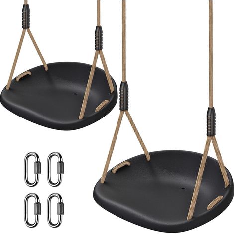 Balancoire Enfant 2 Dur Large Assise Balancoire Exterieur/Noir (1/5)