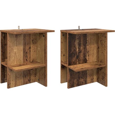 Maison Exclusive - Couchtisch 2 pcs Altholz 40 x 30 x 49 cm Holzw
