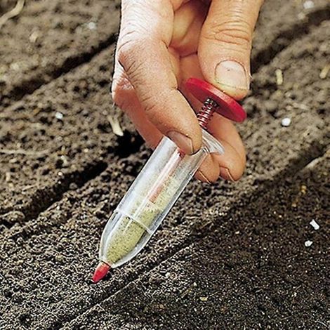 Outils de jardinage, semoir à seringue, mini distributeur de graines, semoir de jardin, jardinière, semis manuel, pot de fleurs, parterre de fleurs ( ) (1/5)