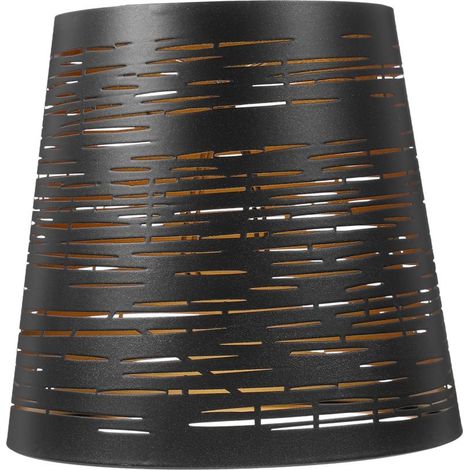 Metalllampenschirm für Stehlampen, hohler, runder, gestreifter Lampenschirm, dekorativer Ersatzlampenschirm für Tischlampen (1/5)