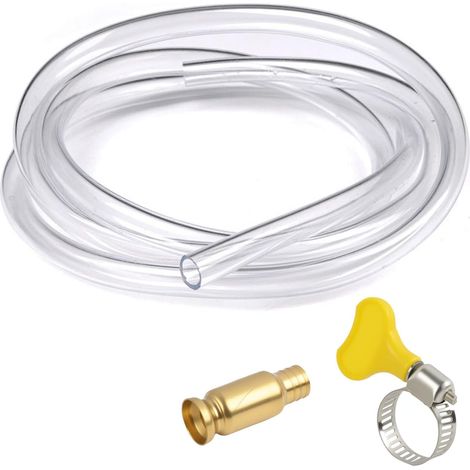 1.6 M Tuyau Siphon Pompe Manuelle, Longue Pompe Siphon Carburant, Tuyau Siphon Essence Auto-Amorçante, Main Essence pour Carburant, Diesel, Eau, Carburant pour Auto, Aquarium, Jardin, Liquide (1/5)