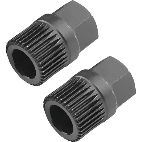 2 Pièces Générateur Poulie Démontage, 33 Spline Démontage Roue Libre D'alternateur, Outil Poulie Universels Lumière Machine Embrayage Roue Libre Poulie Outil de Démontage pour Automobile (1/5)