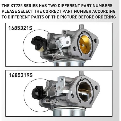 Carburateur Kohler 3285363S – Moteurs KT725 à KT745, puissance 22‑26HP pour tondeuse autoportée