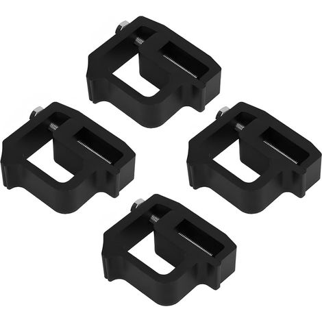 4 abrazaderas de repuesto para autocaravana, abrazaderas de montaje para camión, clip de montaje para tapa de camión, abrazaderas de montaje para autocaravana, abrazaderas de repuesto para coche (negr
