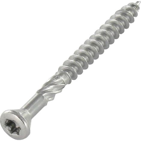 Vis DECK TEKOR Tête fraisée bombée TFB TORX T20 4.5X50 Pointe antifendage type 17 Inox C2-200 pièces (1/5)