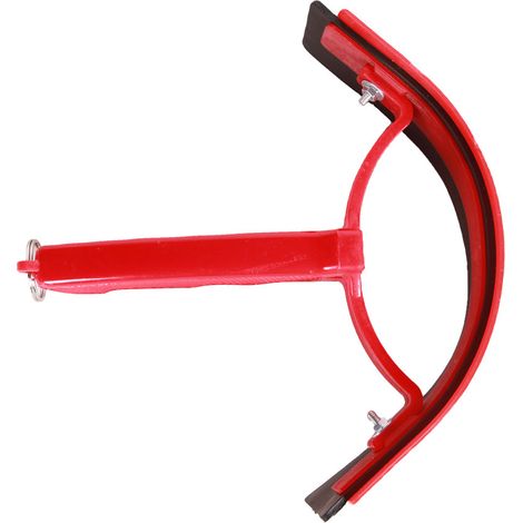 Couteau de chaleur cintré rouge (1/4)