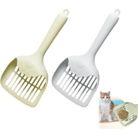 Pelle à litière pour chat - Maison - Panneau de particules - Plastique - Bleu - Vert (1/4)