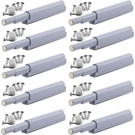Pair Ulisem Appuyez pour ouvrir magnétique loquets Fermetures magnétiques push-open ouvre et ferme la porte avec une simple pression (10 pièces)