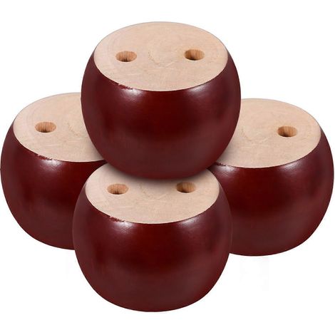 Pieds de meubles en bois brun, lot de 8 pieds de canapé de rechange (8 pièces) (1/5)