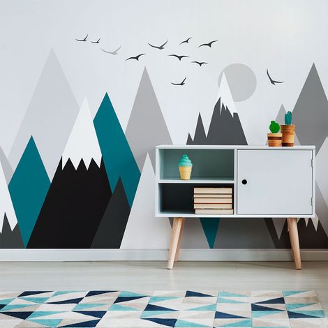 Stickers enfant montagnes scandinaves annuska 40 x 60 cm (1/5)