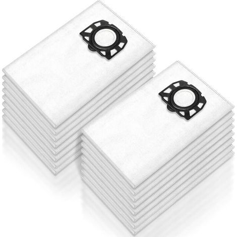 KFI 357 Lot de 16 sacs d'aspirateur pour Kärcher WD2 Plus / WD3 / WD3 Battery/SE 4001 / SE 4002 / KWD1-3 / WD3.200 - Sacs extrêmement résistants à la déchirure 2.863-314.0 (1/5)
