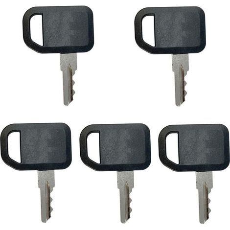 Set di 5 chiavi di accensione di ricambio AM131841 per interruttori di avviamento JDG per tosaerba John Deere Gator e 425, 445, 455, GT235 e GT245, nonché per tosaerba Bobcat, Cub, Cadet e Ditch Witch (1/5)