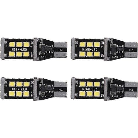 Lot de 4 ampoules LED Canbus blanches brillantes pour feux de recul de voiture 912 (1/5)