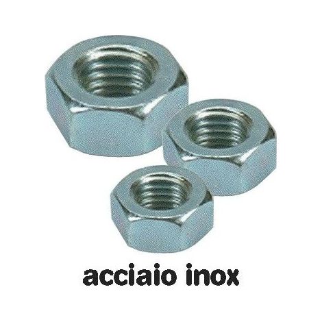 Dadi Esagonali Medi in Acciaio Inox classe 70 misura 10 mm conf. 200 pz (1/2)