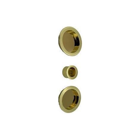 KIT MANIGLIE TONDO CIECO PORTE SCORREVOLI ORO