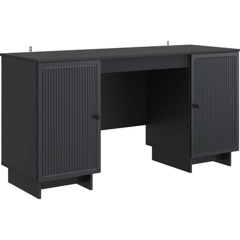 Maison Exclusive - Schreibtisch Schwarz Holzwerkstoff 142,5 x 50