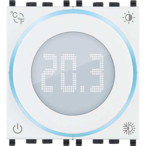 VIMAR - 02970.B 2M 100-240V Weißes Radthermostat