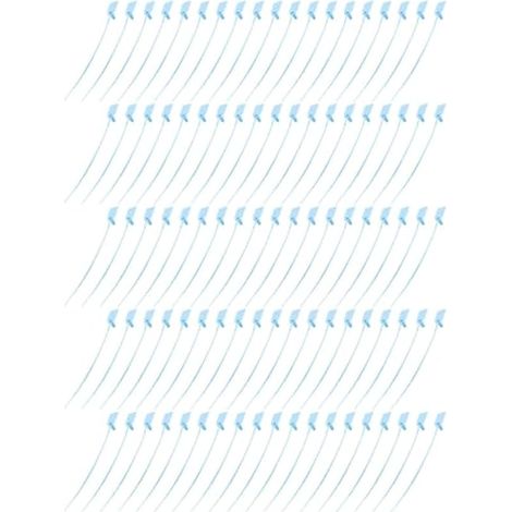 100 scellés de sécurité en plastique numérotés, étiquettes autobloquantes jetables pour extincteurs, expédition, 250 mm C (1/5)