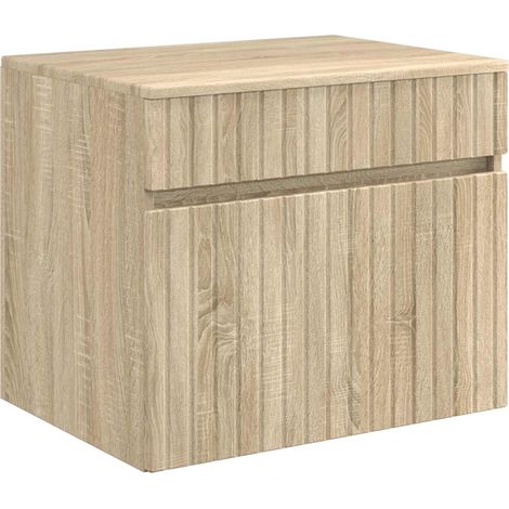 Wall-mounted Bathroom Cabinet Sonoma Oak 59 x 44.5 x 50 cm vidaXL