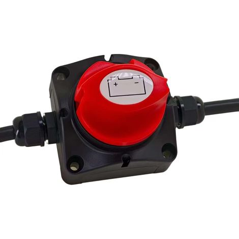 Automotive and yacht busbars with power disconnect switches, 4 studs, M10 distribution blocks, busbar main power disconnect switches (1/4)
