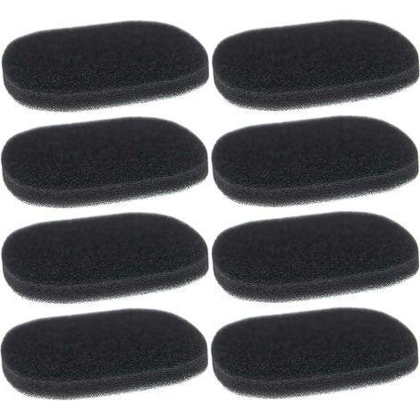 8X Filtre de Fontaine à Eau pour Chat Animal Mousse éponge Moteur Filtration Distributeur Abreuvoir universelle, noir 30x55x12mm (1/3)
