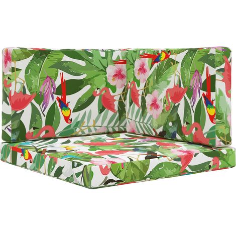 Coussin de canapé d'extérieur 3 pcs coloré Polyester