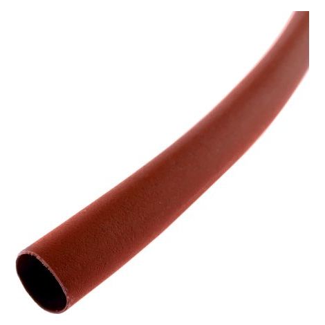 BeMatik - Tubo termoretráctil rojo de 3,2mm en bobina de 3m (1/4)