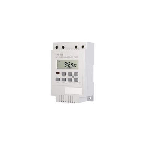 12V Programmateur Hebdomadaire Digital Interrupteur Minuterie Économiseur D'énergie Commutateur Électrique (White) (1/5)