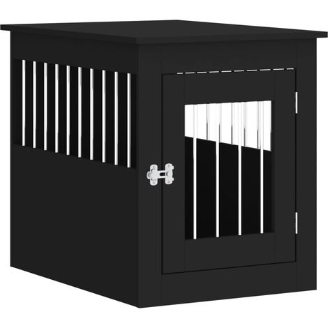 Mobile per gabbie per cani 55 x 75 x 65 cm in multistrato nero 020043357