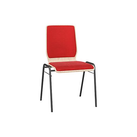 Silla de carcasa de madera NUKI  acolchada  armazón revestido 