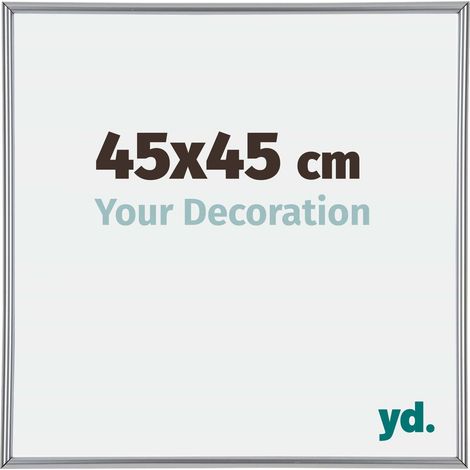 yd. - Cadre photo 45x45 - Argent Brillant - Plastique - Annecy (1/5)
