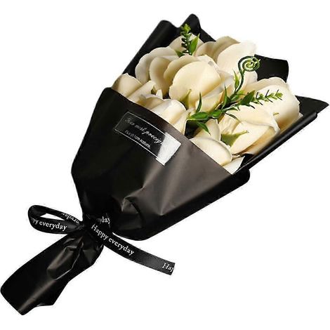 Savon cadeau en forme de rose, bouquet de roses, cadeau de Saint-Valentin, cadeau pour la fête des mères, Noël, anniversaire, épouse, femme-Champagne (1/5)