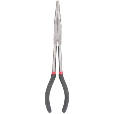 DEESSE SHOP-Pince à Bec incurvé de 11 Pouces en Acier trempé, Pince à Manche en Plastique avec Poignée Allongée, Outil pour le Travail au Tour, L'artisanat et la Résistance au Dérapage, (1/5)