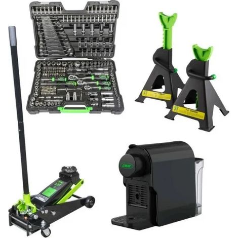 JBM SERIE533E Set valigetta utensili con sollevatore idraulico e cavalletti