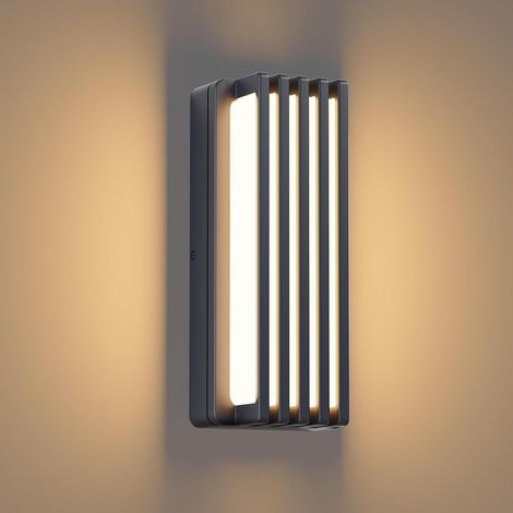 18-W-LED-Außenwandleuchte, 3000 K warmweiß, IP65 wasserdicht  Aluminium-Wandleuchte für den Innen- und Außenbereich, Balkon (1/5)